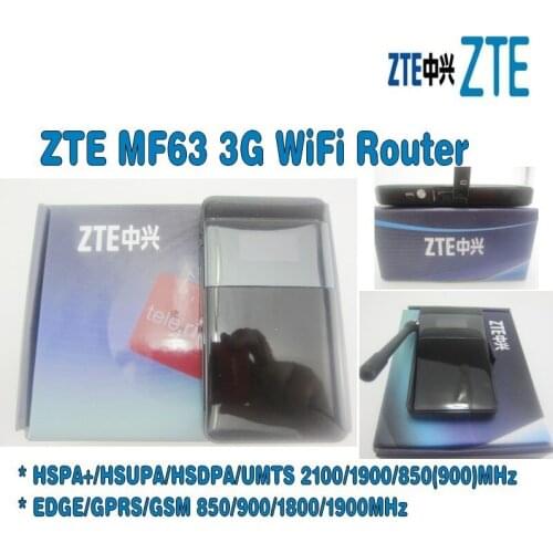 Lot of 10pcs Unlocked ZTE MF63 3g wireless router hspa mobile hotspot plus with 3g antenna