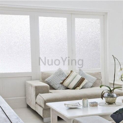 Privacy Adhesive Glass Sticker Frosted Opaque Glass Window Film For Windows Waterproof Bathroom Toilet