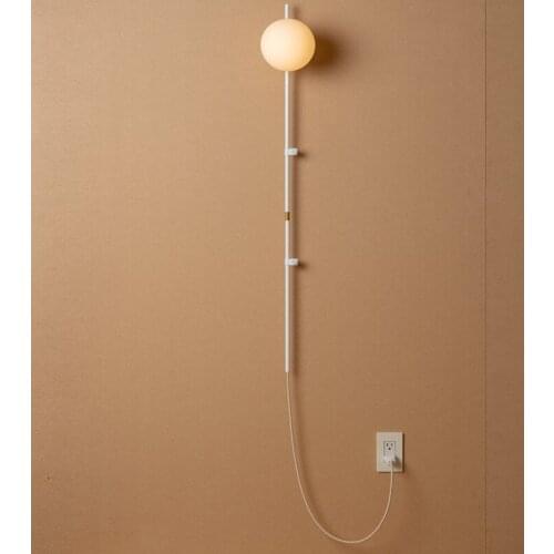 Wiring-free Wall Lamp Bedroom Living Room Plug-in Switch Hotel Wall Lamp Modeling Lamp Modern Wall Decoration