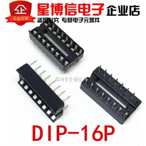 New original 40PCS 16 pin DIP IC Sockets Adaptor Solder Type Socket DIP 16P