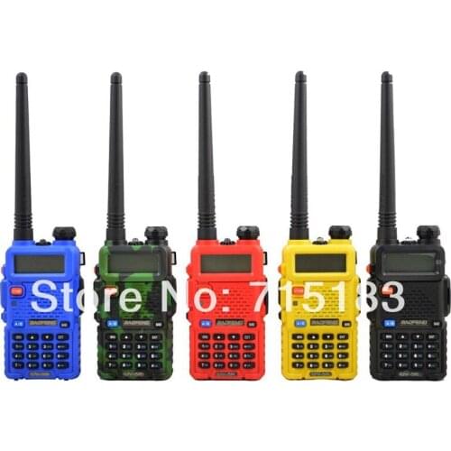 Portable BAOFENG UV-5R Walkie Talkie 136-174/400-520Mhz Dual Band UHF/VHF Radio amateur radio UV5R with free Earpiece ham radio