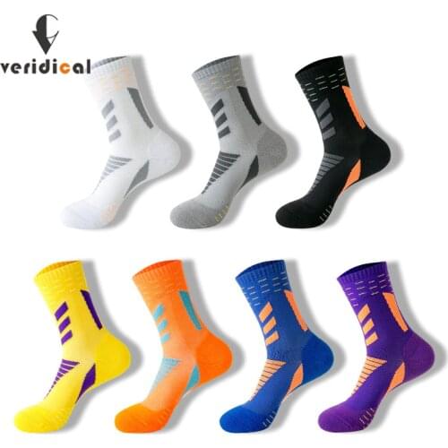 Professional Running Socks Cotton Thick Terry Socks Summer Basketball Tennis Men Sports Socks Shock Absorption Moisture Wicking