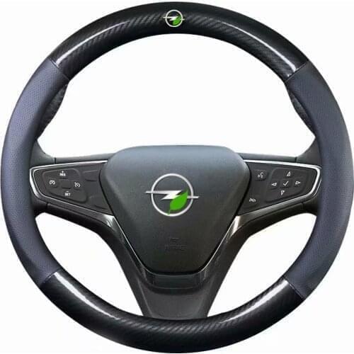Anti Slip Auto Interior Car-Styling Accessories Leather Steering-wheels Cover 38cm 15" M for Opel Astra F G H J K B16 P10 A04