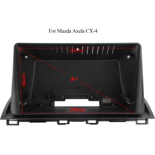 Double Din Black ABS Trim Fascia Frame For Mazda Axela CX-4 Refit Car 9" Android Radio Navigation DVD Mounting Dashboard New