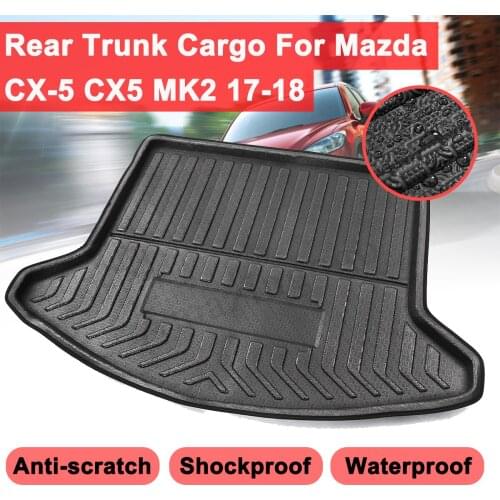 Rear Trunk Cargo For Mazda CX-5 CX5 MK2 2017 2018 Car styling Interior Accessories Boot Liner Waterproof Mat Shockproof