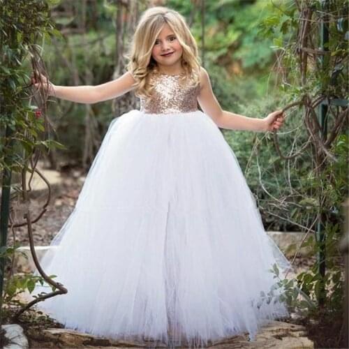 Flower Girl Dresses Sleeveless For Applique Communion Birthday Party Dress Girl Lace Banquet Cute Flower Girl Dresse