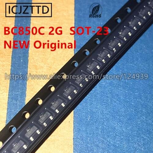 100pcs NEW Original BC850C SOT-23 2G BC860C 4Gt 45V 100mA BC850 BC860 MMBT3904LT1G MMBT3906LT1G 1AM 2A BC850CW BC860CW SOT-323