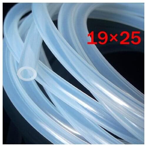 19mm ID 25mm OD 19X25 Transparent Silicone Rubber Tube Hose Pipe ( food grade ) medical PIPE