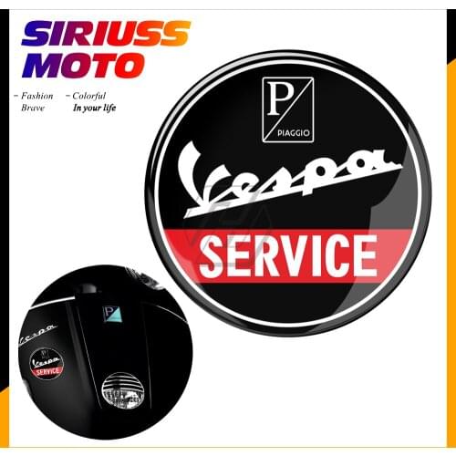 3D Resin Motorcycle Sticker Case for Vespa Service Sprint GTS GTV LX PX GS SS 50 125 150 200 300 300ie