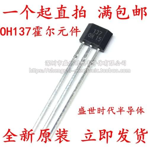 5/PCS NEW Brand New & Original Oh137 Hall Element Unipolar Hall Element Switch Package TO-92UA
