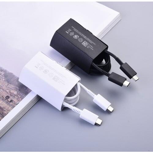 Original 5A Dual Type C USB Cable Quick Fast Charge Cord For Samsung Note 10 + S10 Plus S9 S8 S20 Ultra A90 A80 A70 A70S A50 A60