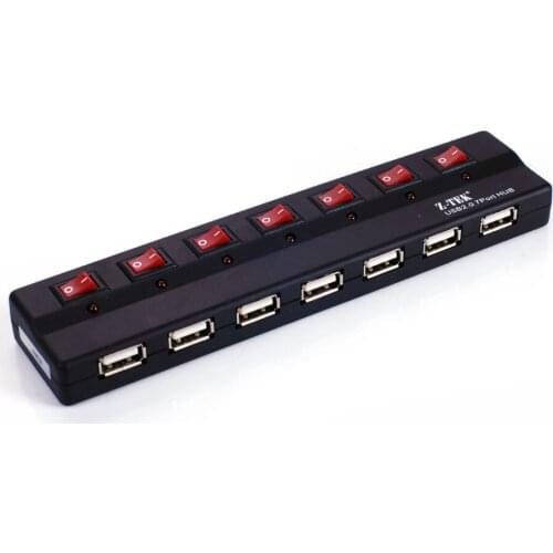 Free Shipping 7 USB2.0 HUB USB Hub ZK532A Isolated USB extension HUB High Speed