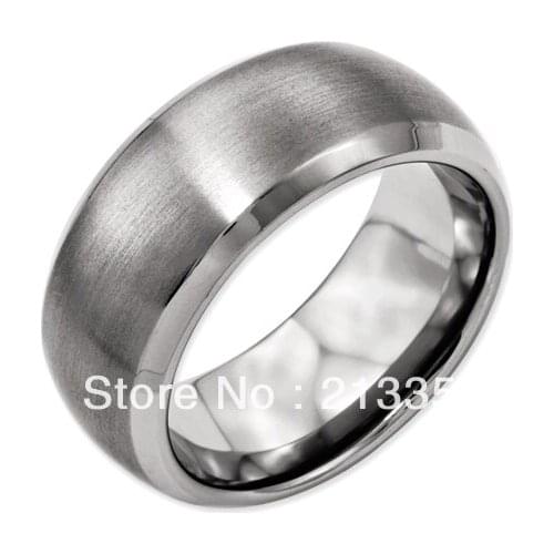 FREE SHIPPING USA WHOLESALES CHEAP PRICE BRAZIL RUSSIA CANADA UK HOT SALE 8MM DOME SATIN SILVER NEW MENS TUNGSTEN WEDDING RING