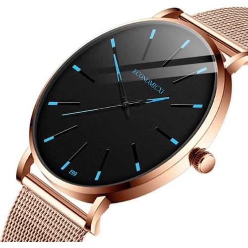 Simple Gold Stainless Steel Wristwatch Women Quartz Watch Casual Slim Mesh Steel Waterproof Sport Watch часы женские наручные