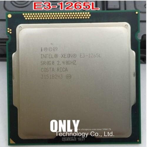 Free shipping Xeon Cpu E3-1265L 2.4GHz 45W LGA1155 E3 1265L Cpu Processor For HP MicroServer Gen8 Better than E3-1260L