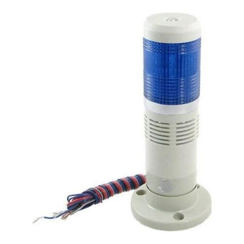 DC 12V/24V Blue Industrial Signal Tower Lamp Flash Warning Stack Light