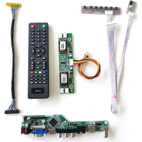 For LM220WE1-TLD1/TLD2 T.V56 controller board Remote+Inverter+keyboard 4CCFL 30Pin LVDS VGA AV USB RF LCD display panel Kit