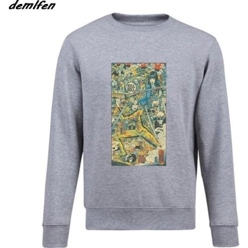KILL BILL Sketch Poster Hoodie Indie Cult Film Katana Comic Sweatshirt Men pullover O-neck Hip Hop coat Tops