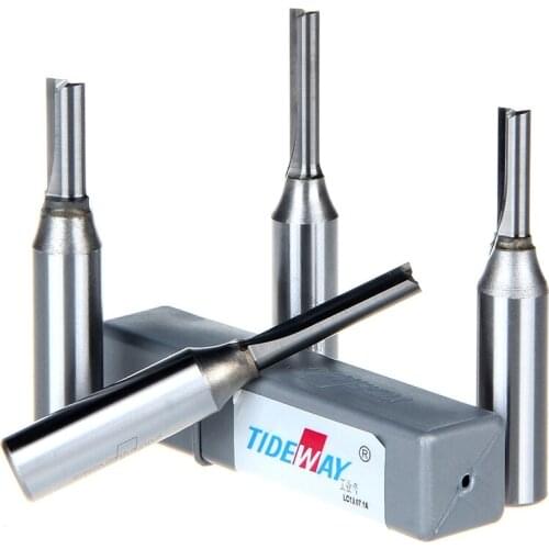 1/2*2*6 Woodworking Router Bit Tungsten Carbide CNC Cutter TCT Straight Bit Tideway 3137