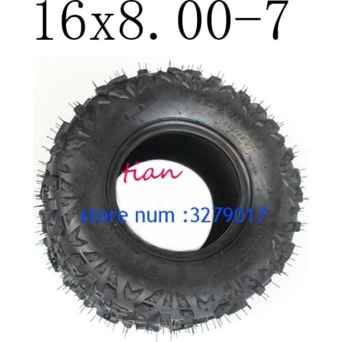Hot Sale Good Reputation 16x8.00-7 Vacuum Tyre ATV Tire Fit for ATV 50CC,90CC,70CC,110CC,125CC Outer Tyre
