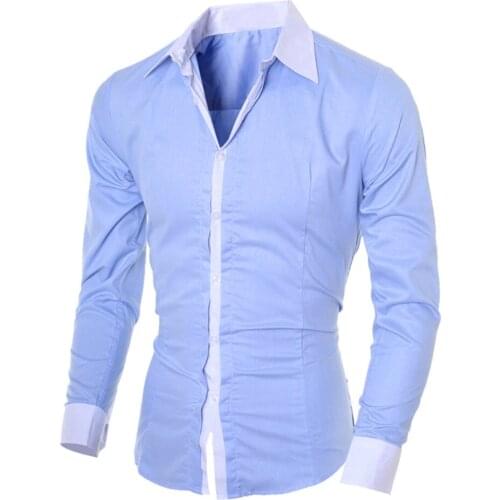 Мужские приталенные рубашки ISHOWTIENDA China At AliExpress