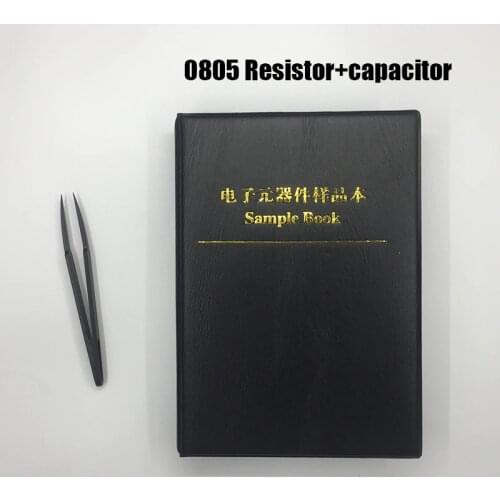 4250pc 1% 0805 smd resistor kit + 2300pc capacitor assortment sample book for resistor book capacitor resistor pack