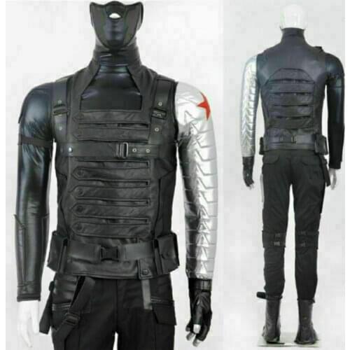 Winter Soldier Costume Bucky Barnes Cosplay Costume Set