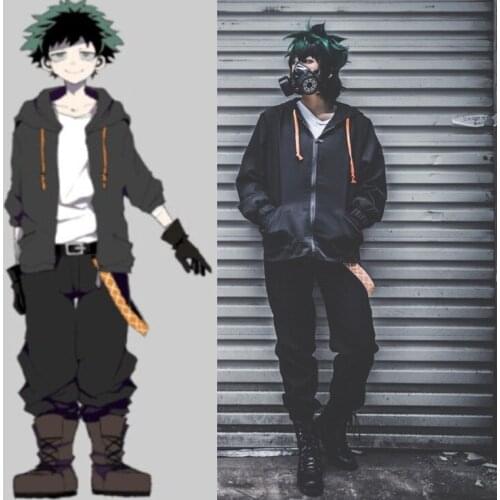 Boku No Hero Academia Izuku Midoriya Deku Cosplay Costume Anime Cosplay Ourfit Full Set Halloween Costumes Daily Suit for Adult