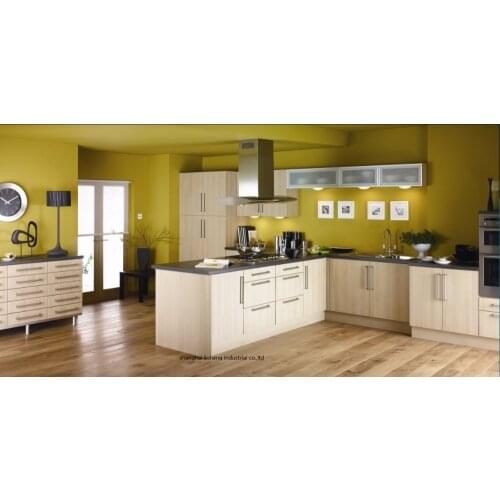 Melamine/mfc kitchen cabinets(LH-ME031)