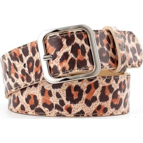 Leopard Belts for Women Faux Leather Luxury Designer Brand Jeans Belt 2020 Fashion Ladies Straps Hot Corset Dress Waist Belt