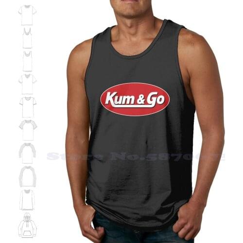 Kum & Go Fashion Sleeveless T-Shirt Tank Top Vest Kum Go Midwestern Johnny Jackass Kum And Go Gas Station They Might Be Giants