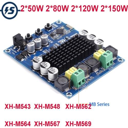 Power Digital Amplifier Module 2*50W 2*80W 2*120W 2*150W Dual Channel TPA3116D2 Audio Stereo Digital Amplifier