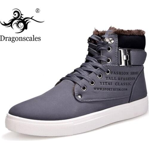 2020 Hot Men Shoes Fashion Winter Warm Sneakers Men Boot Autumn Footwear For Man New High Top Canvas Casual Shoes Men Snow Boots