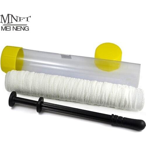 MNFT 1Sets 37mm*5m Fishing PVA Mesh Tube Kits&Refill For Carp Fishing With Rubber Handle Baiting Boilie Loading Hair Accessory