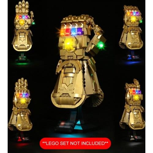 BrickBling Led Light Kit For 76191 Infinity Gauntlet Collectible Model Toy (No Building Blocks)