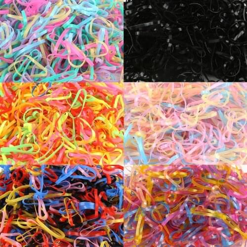 About 10000pcs/pack Girl Hair Holders Child Kids TPU Elastic Rubber Bands Women Hair Ties 2017 Hot Sale