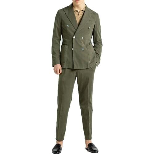 Jacket+Pants)Summer American Street Style 2 Piece Groom Tuexdos For Wedding Formal Prom Suit Party Evening Blazer Custom Made