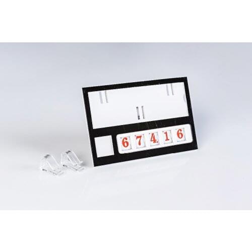 Plastic Number Changable by Band POP Price Label Display Signs Tag Paper Frame Clip Holders Supermarket Shelf Table Price Talker