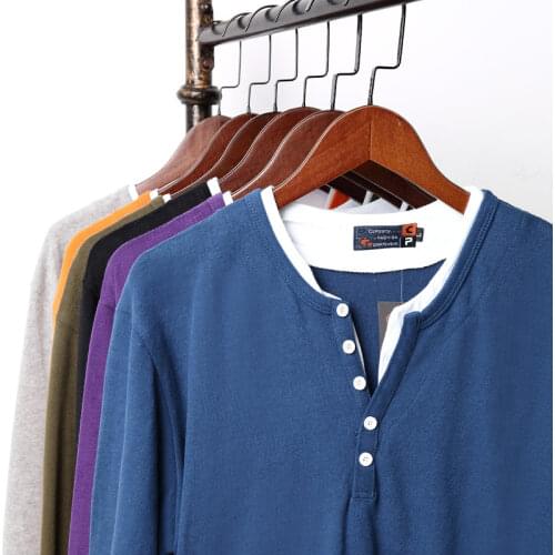 QUANBO Men's Long Sleeve T-Shirts