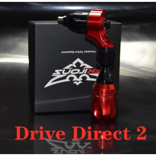 Adjustable Drive Direct 2 Rotary Tattoo Machine Swiss Motor Strong Quiet With 32mm Grip Cartridge Needle Free Shipping