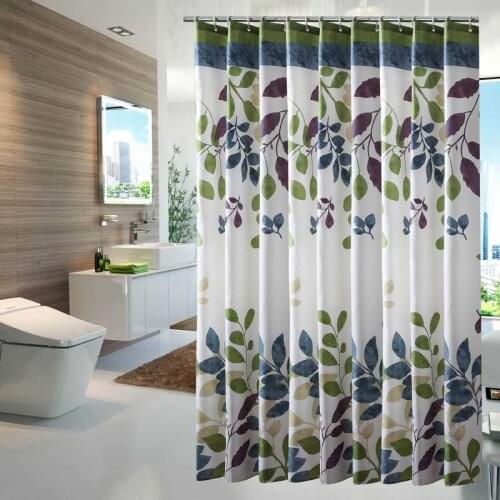 Shower Curtain Polyester Waterproof Mildewproof Bath Curtain Home Decor Bathroom Curtain with Hooks cortina de ducha