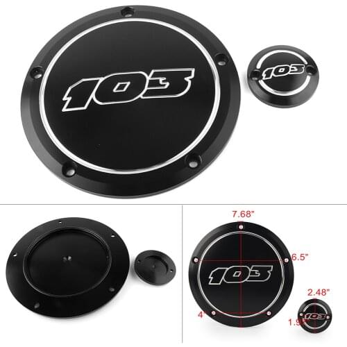 103 Motorcycle Derby +Timing Timer Cover Aluminum For Harley Road King Street Glide Touring FLHX FLH/T 2016 2017 2018 2019 2020
