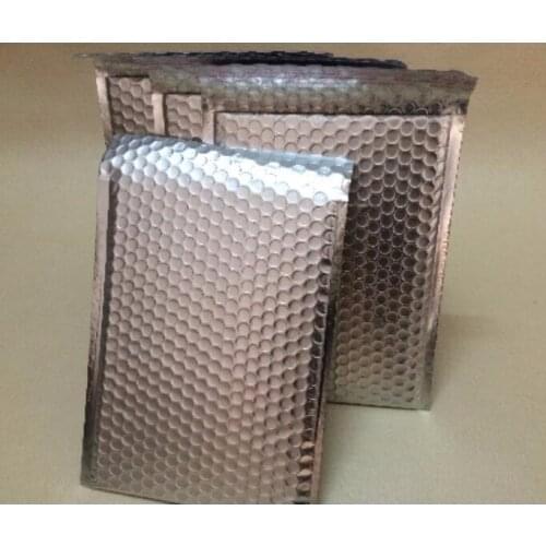 20*25cm Wholesale Bubble Recycled Bubble Padded Envelope, retail Black shipping bubble envelope,gold/sliver mailer courier bag