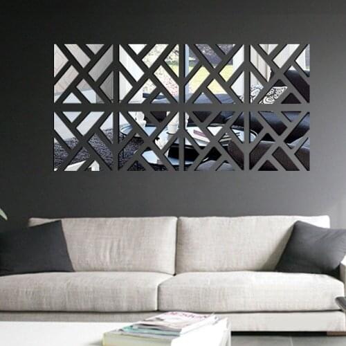 32Pcs Removable 3D Mirror Acrylic Wall Sticker DIY Art Vinyl Decal Acrylic Wallpaper New Home Decor Poster Modern Wall Stickers