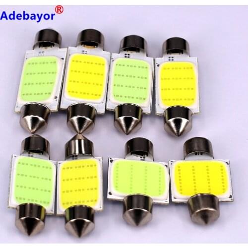 50X dome 31mm 36mm 39mm 42mm C5W Car led festoon light COB 12 chip Auto super bright COB Festoon MAP/INTERIOR LIGHT 12v Adebayor
