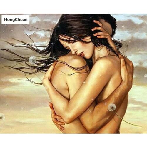 5D DIY Rhinestone Dandelion Couple Full Square/Round Diamond Painting "Abstract Colorful" Cross Embroidery Mosaic Color Art