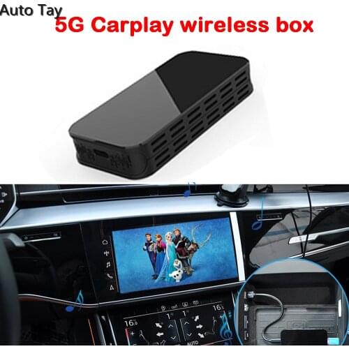 5G Carplay Wireless Box with Mirror Projection Auto Connect for Any Iphone IOS Version Media Box for Audi VW Ford Hyundai Skoda