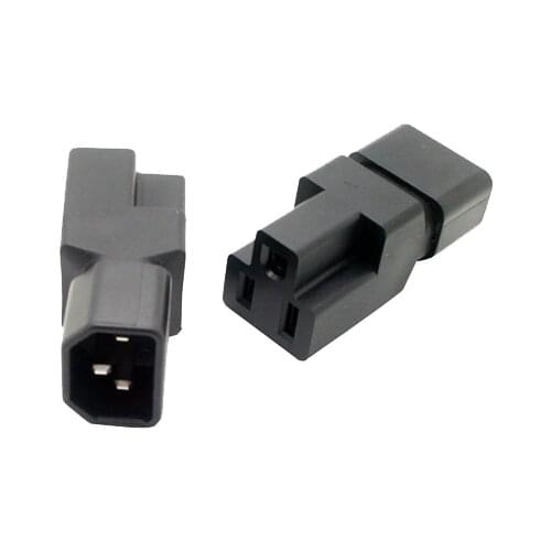 IEC320-C13 to Nema 5-15R low profile adapter new,5-15P TO C14 adapter, 3Pin IEC male to US femaAC PLUG CONVERTER #WPT605