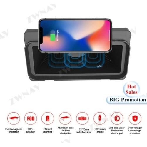 QI Car Wireless Charger Quick Charge For Toyota Fortuner 2017-2019 for Iphone XS MAX for Huawei P30 Infrared Sensor Phone Holder