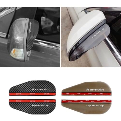 Car Side Rear View Mirror Rain Eyebrow Visor Rain Shield Shade Cover for Citroen C1 C2 C3 C4 C5 C6 C8 C4L DS3 DS4 DS5 DS5LS DS6